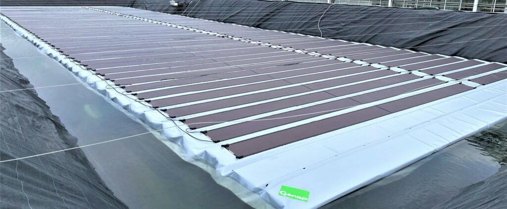 genap energy cover in situ on a reservoir in The Netherlands