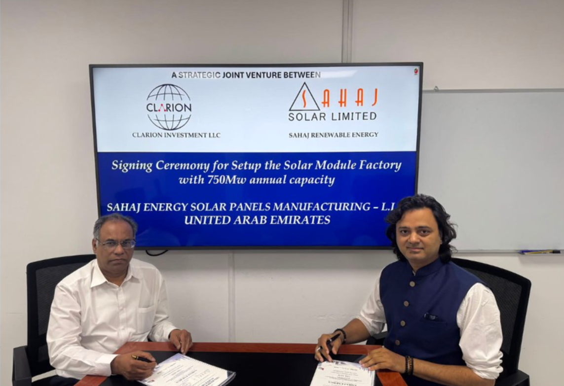 Soler Forms Sahaj Solar forms JV for 750 MW solar module manufacturing facility in ...