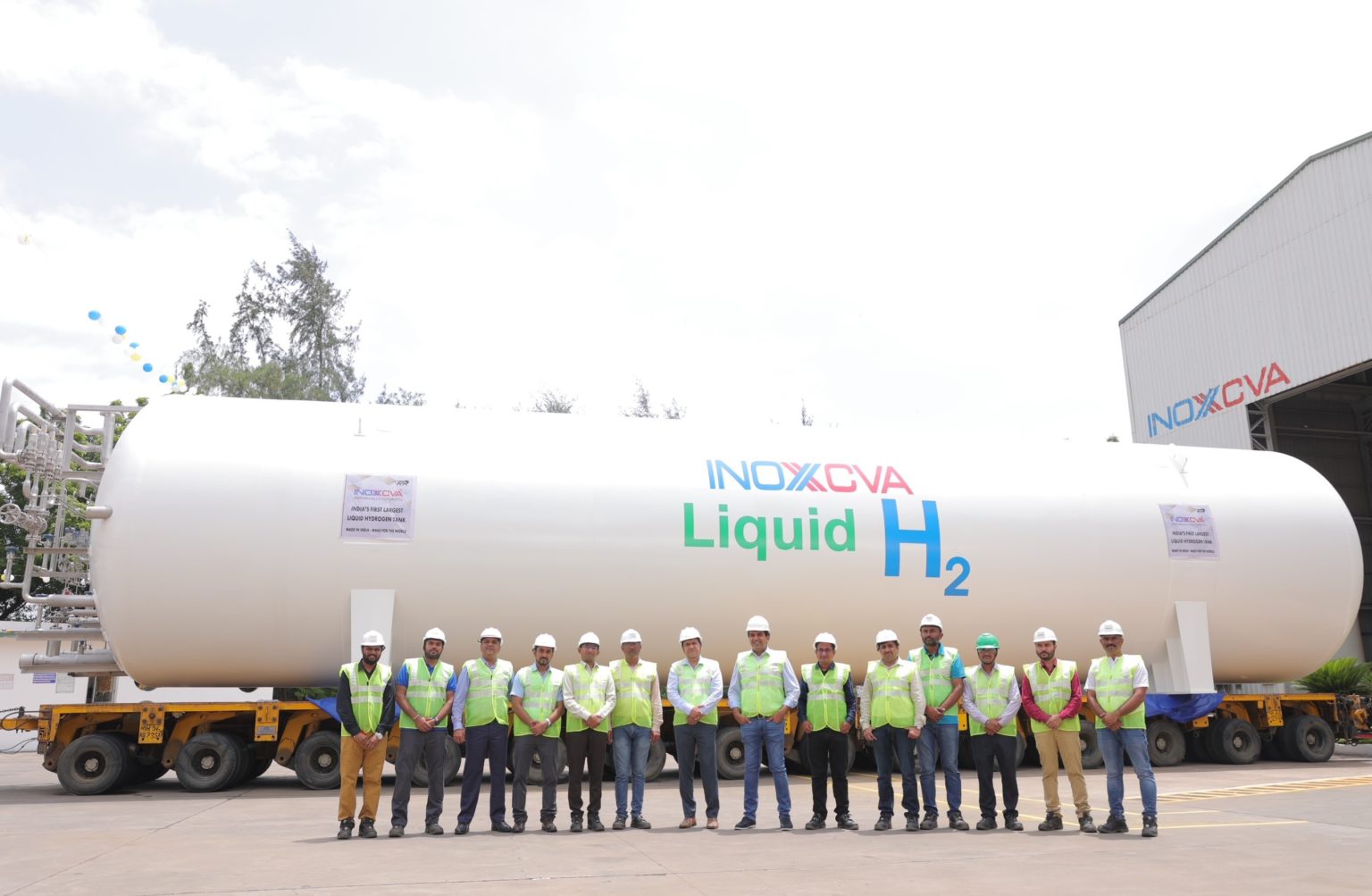 INOXCVA flags off India’s largest liquid hydrogen tank pv magazine India